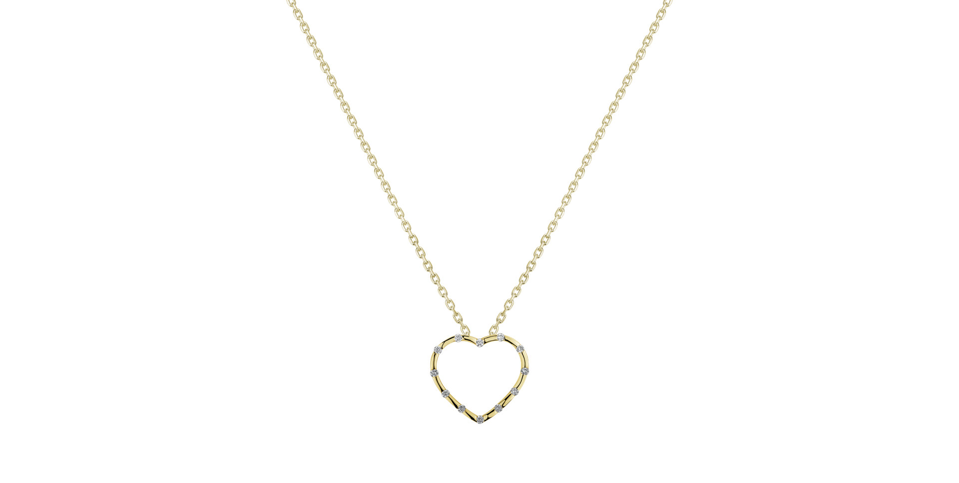 Diamond pendant Kind Heart