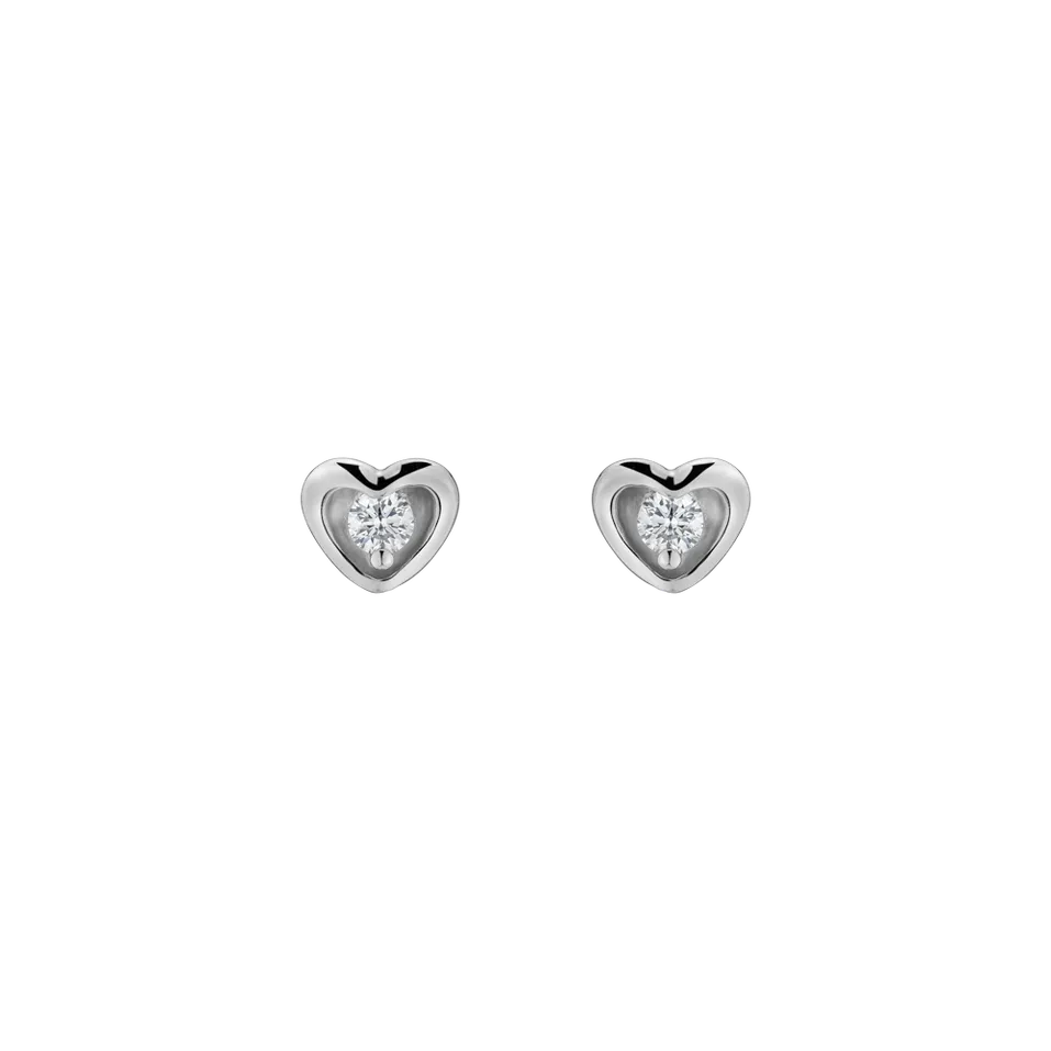 Diamond earrings Loyal Heart