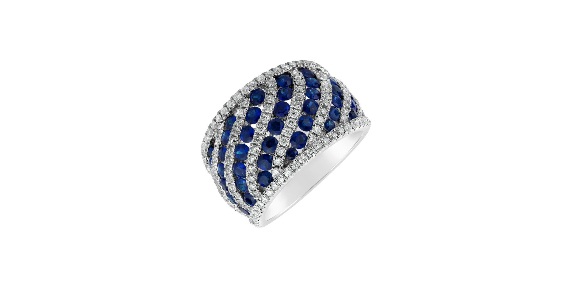 Diamond ring with Sapphire Parker