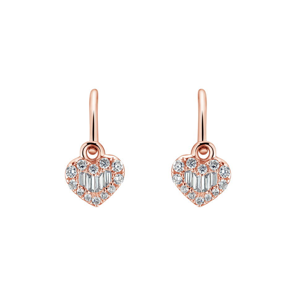 Children's diamond earrings Eden Hearts