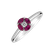 Diamond ring with Ruby Bella Ciao2