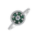 Diamond ring with Emerald Kiersten2
