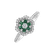 Diamond ring with Emerald Reign2