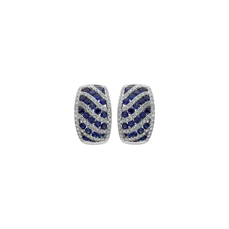 Diamond earrings and Sapphire Cassia