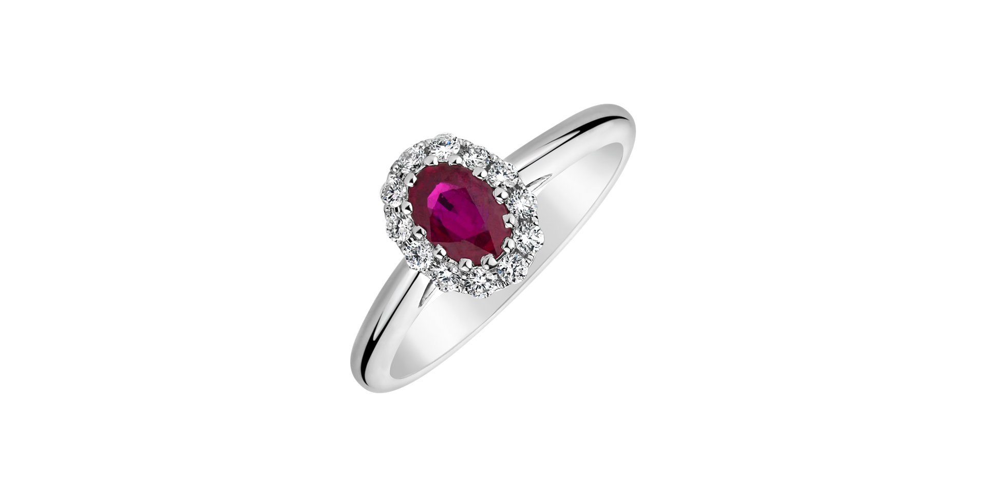 Diamond ring with Ruby Mazthoril