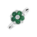 Diamond ring with Emerald Aviana2