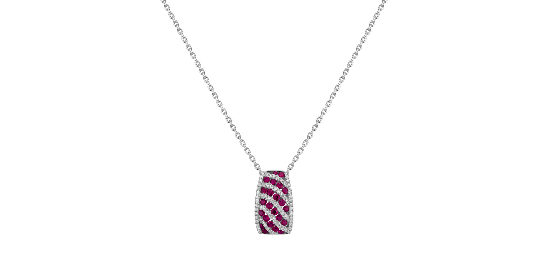 Diamond pendant with Ruby Alexandria