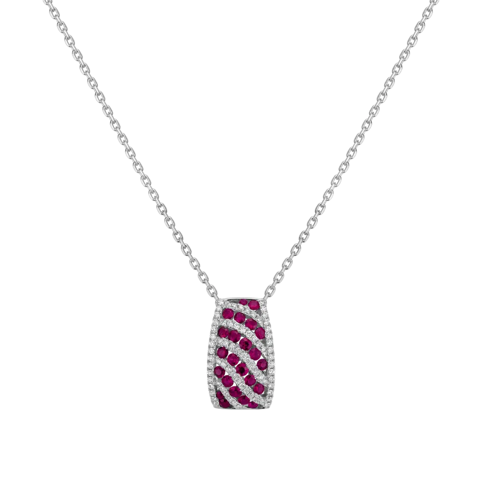 Diamond pendant with Ruby Alexandria