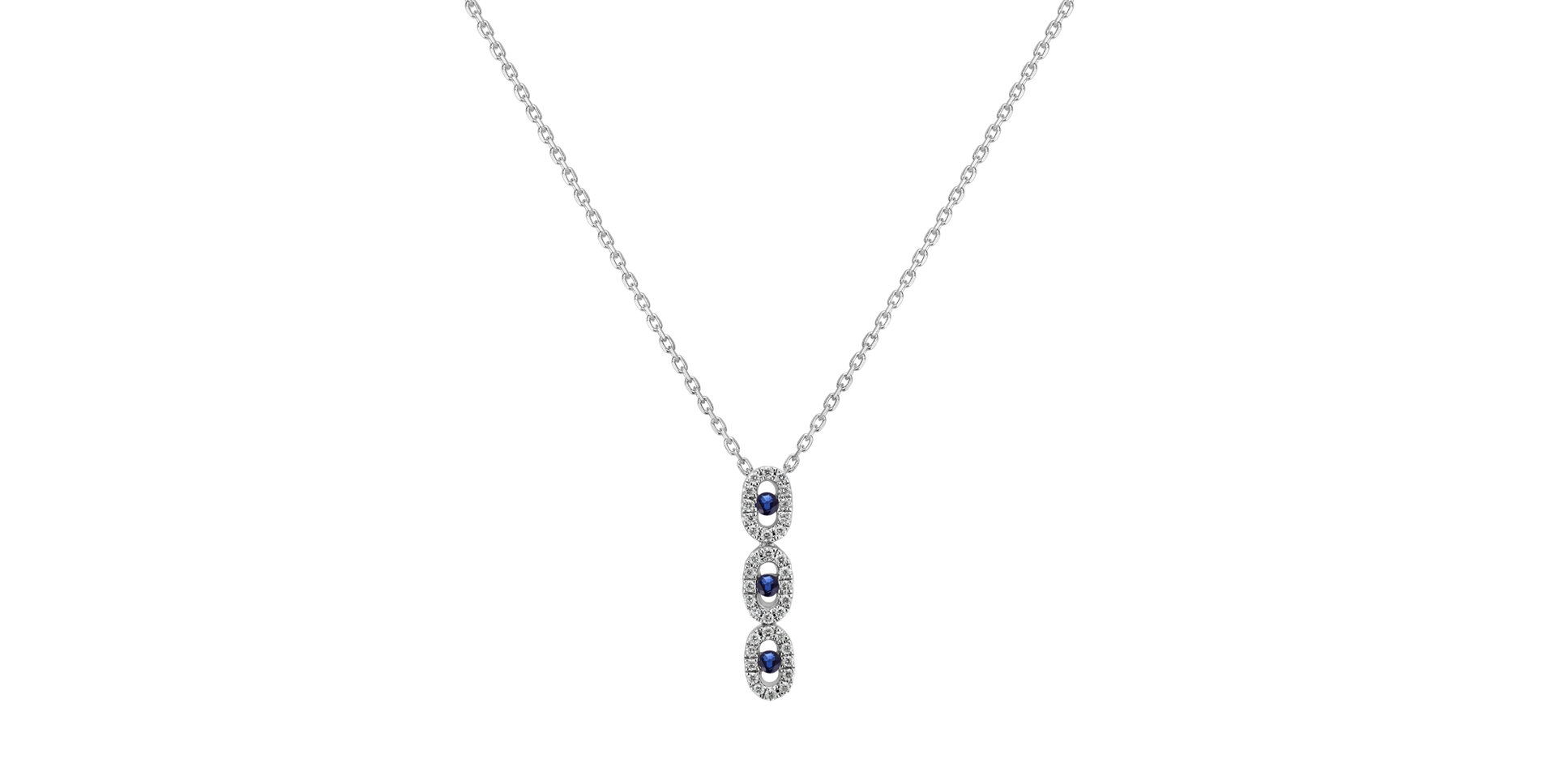 Diamond pendant with Sapphire Josephine