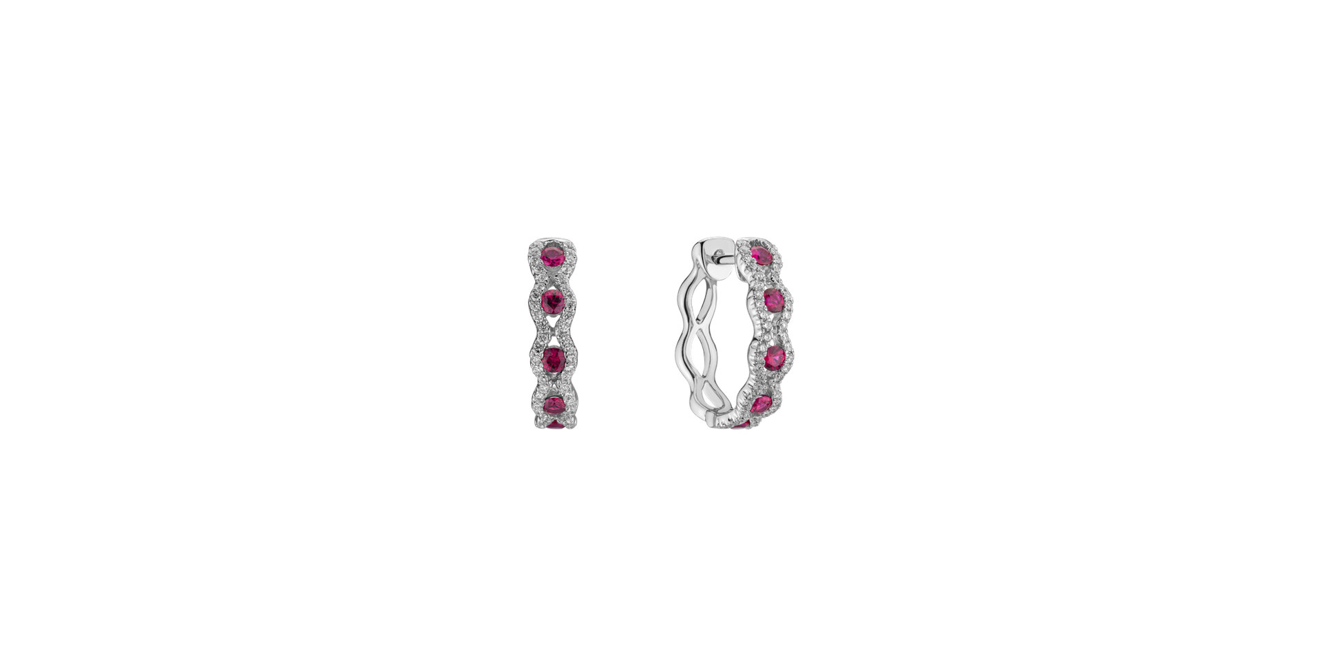 Diamond earrings and Ruby Keres