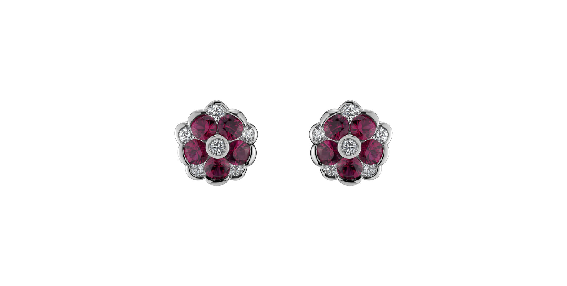 Diamond earrings and Ruby Ruby Mood
