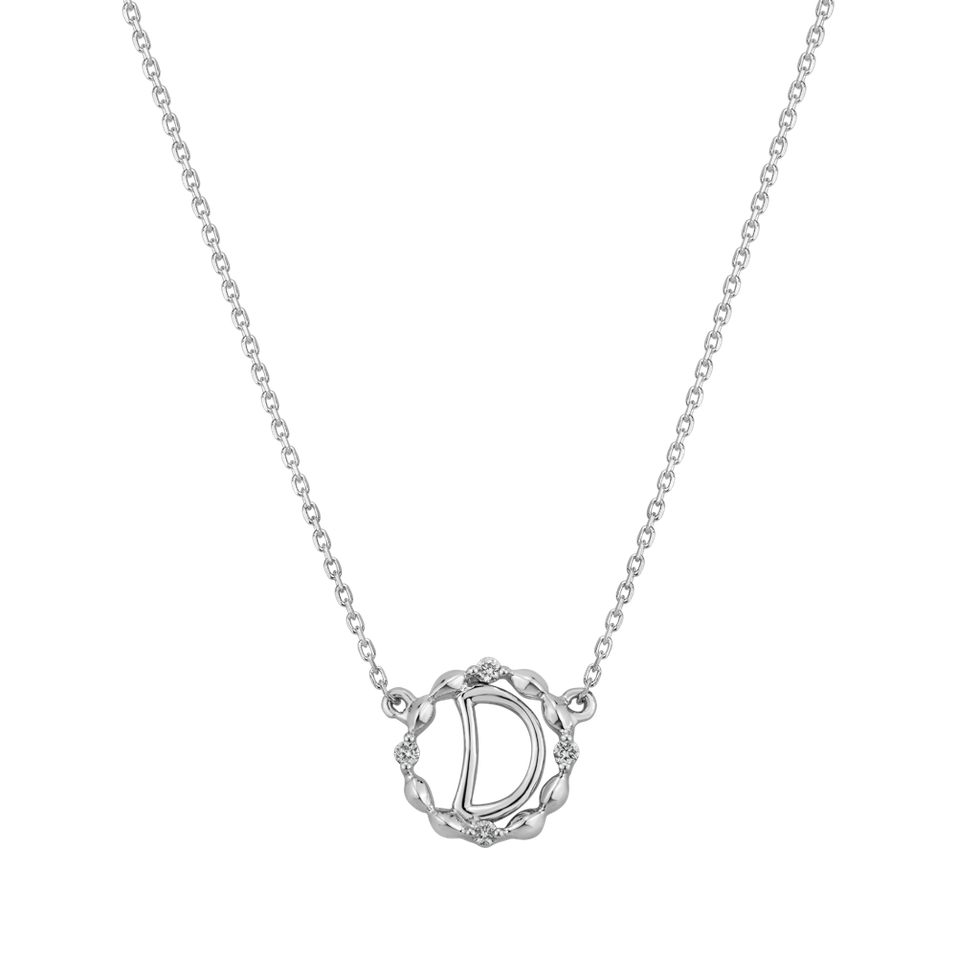 Diamond pendant with necklace Ornate Opulence