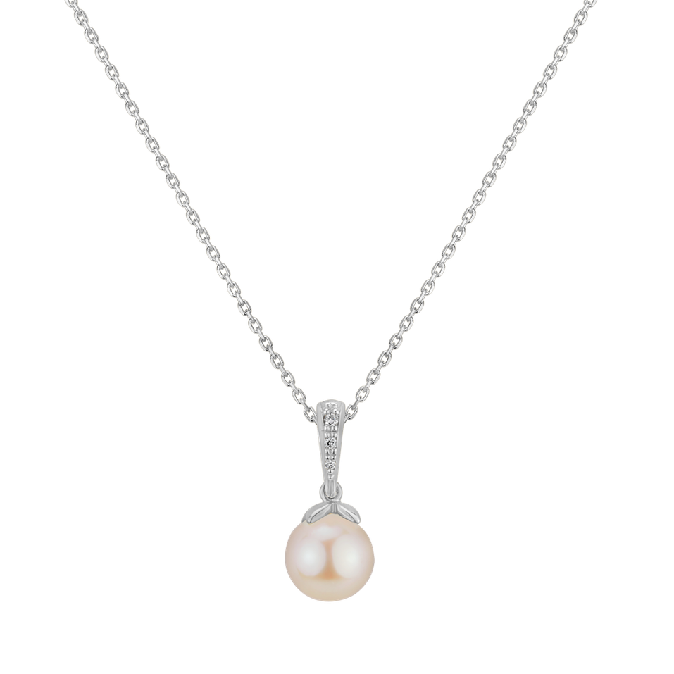 Diamond pendant with Pearl Pearly Delight