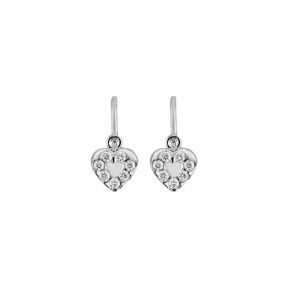 Children's diamond earrings Space Love