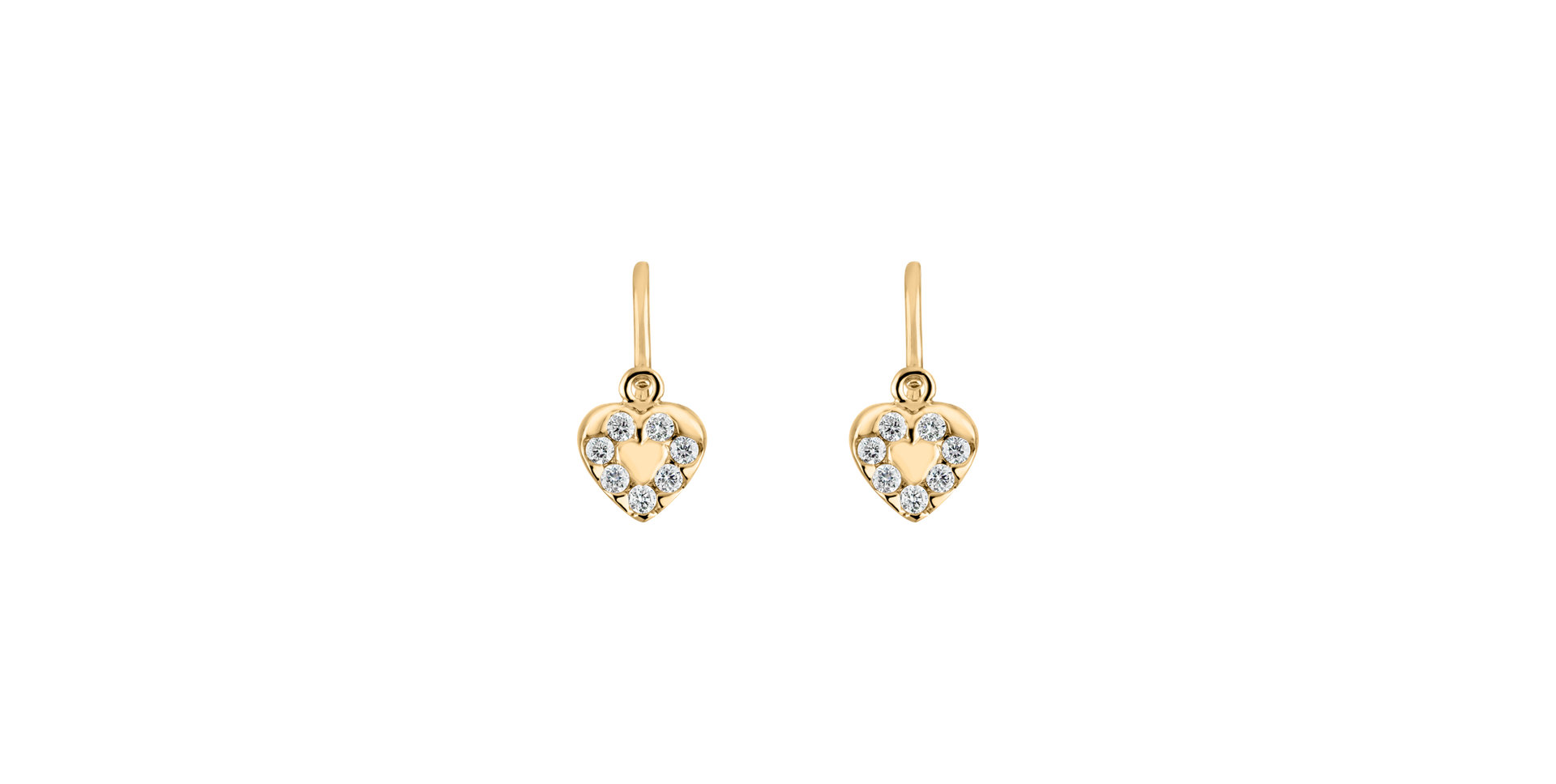 Children's diamond earrings Space Love