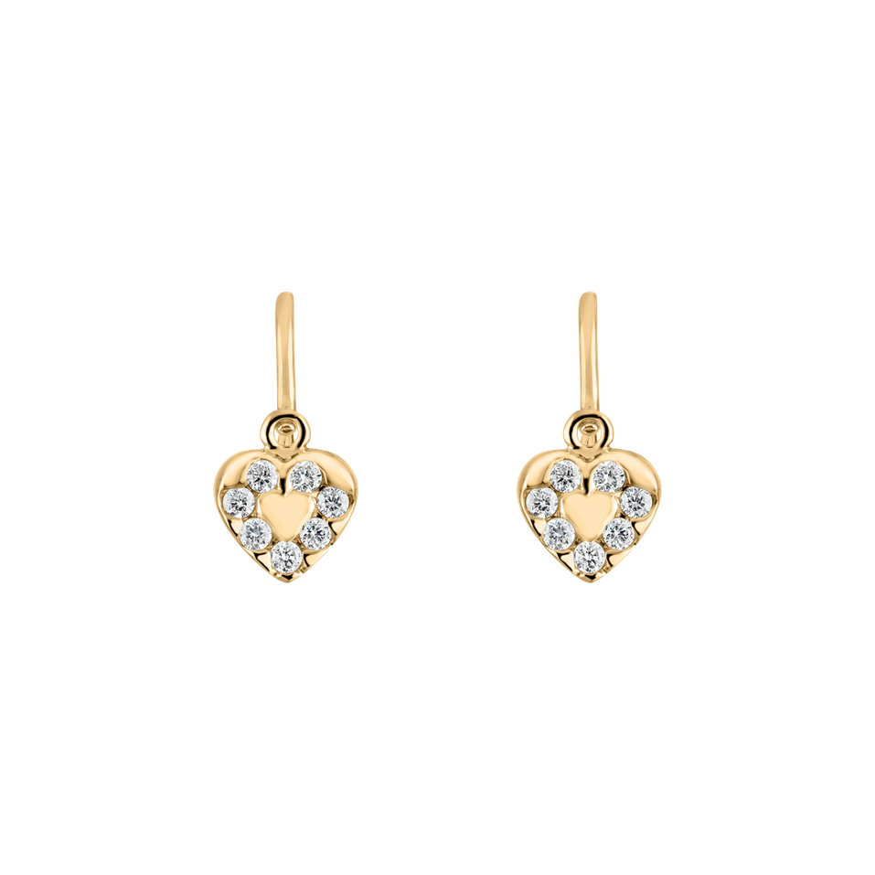 Children's diamond earrings Space Love