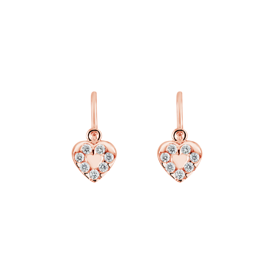 Children's diamond earrings Space Love
