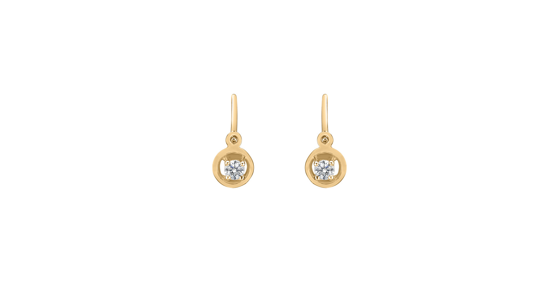 Children's diamond earrings Gold Baby