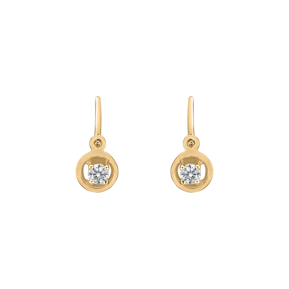 Children's diamond earrings Gold Baby