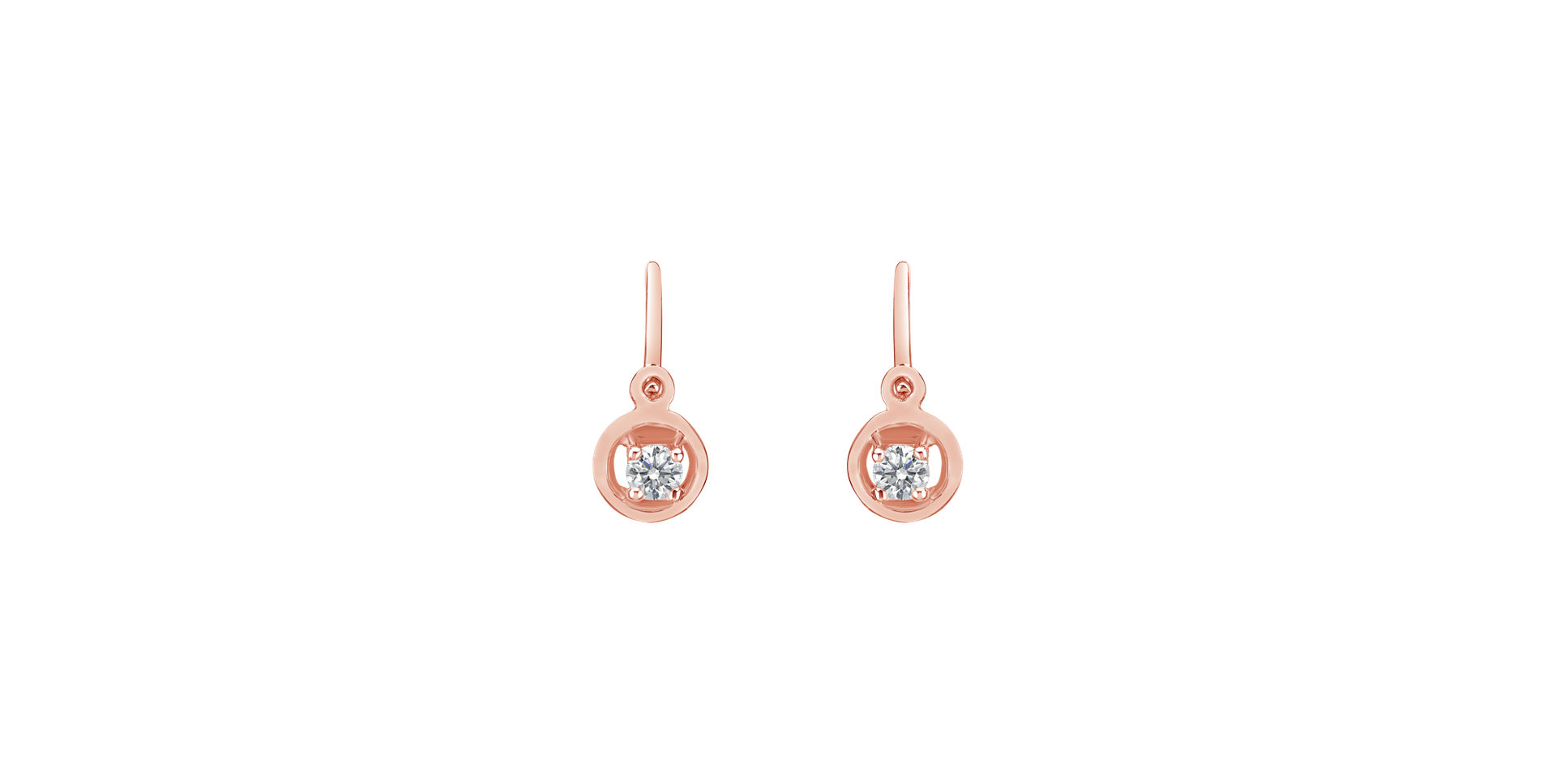 Children's diamond earrings Gold Baby