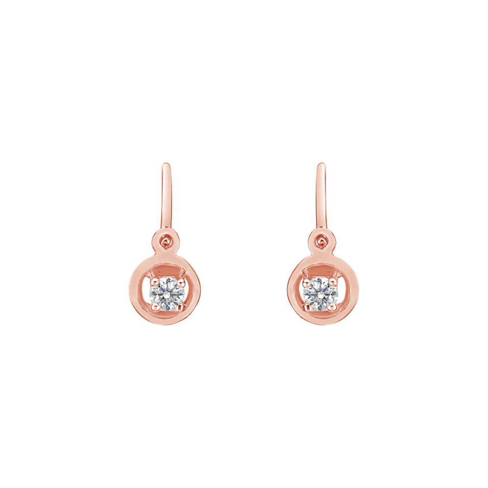 Children's diamond earrings Gold Baby