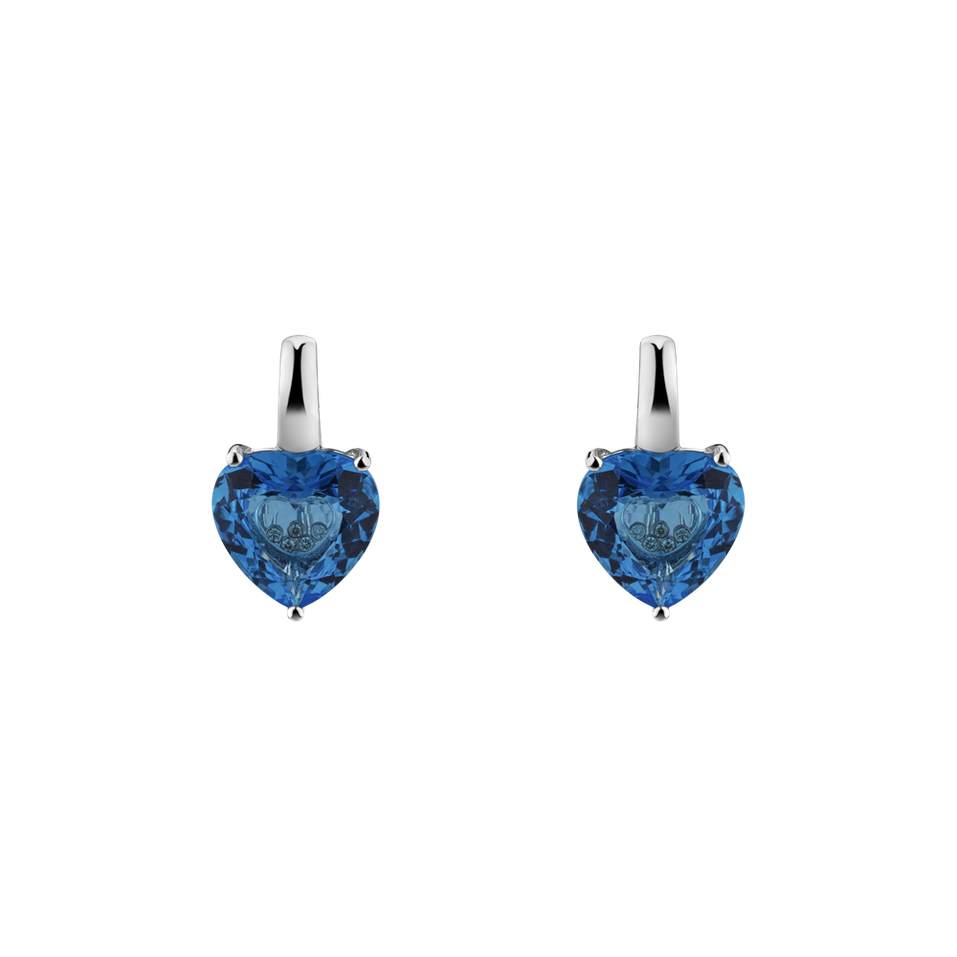 Earrings with Topaz Shiny Romance