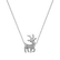 Necklace with black and white diamonds Magical Deer2