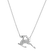 Necklace with black and white diamonds Jumping Deer2