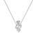 Necklace with black and white diamonds Snake of Eden2