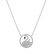Necklace with black and white diamonds Glitter Swan2