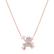 Necklace with black and white diamonds Magic Frog2