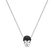 Necklace with black diamonds Memento Mori2