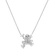 Necklace with black and white diamonds Magic Frog2