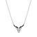 Necklace with black and white diamonds Reindeer Happiness2