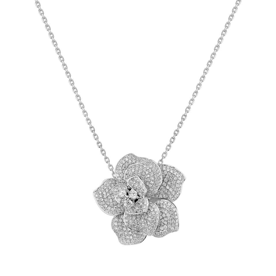 Diamond pendant Fleur