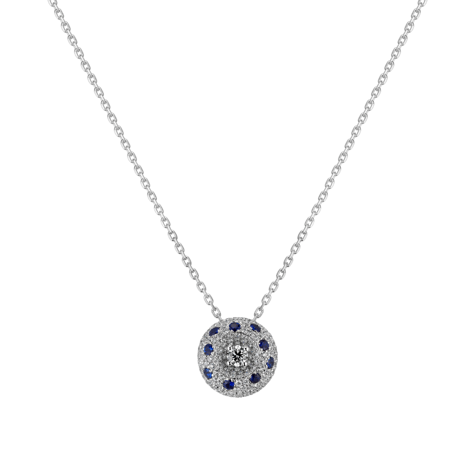 Diamond pendant with Sapphire Diaona