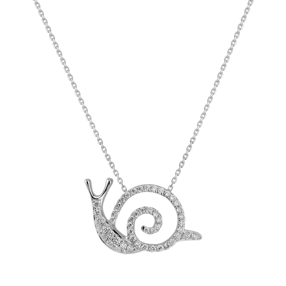 Diamond pendant Snail Shell