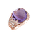 Diamond rings with Amethyst Divine Nobility2