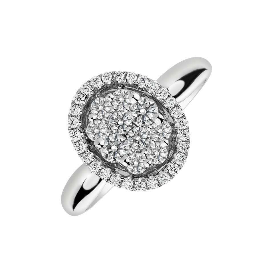 Diamond ring Camélia