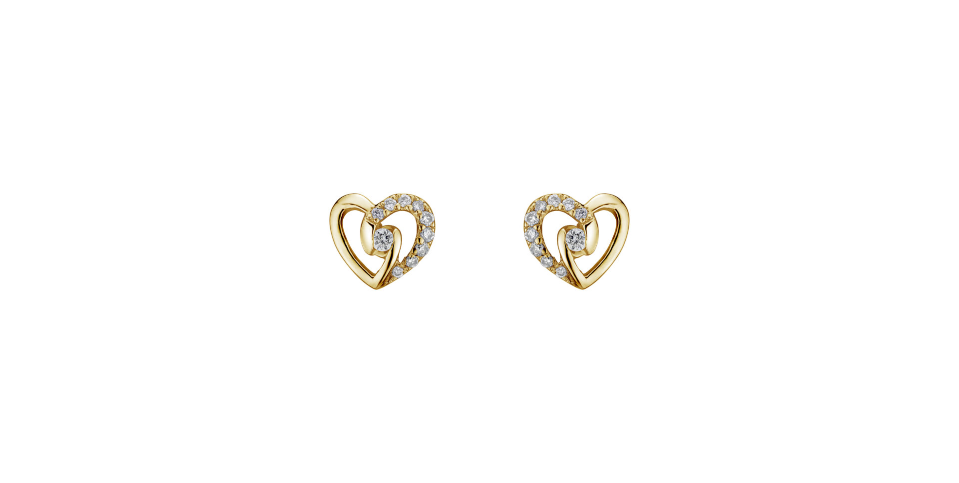Diamond earrings Stormy Hearts
