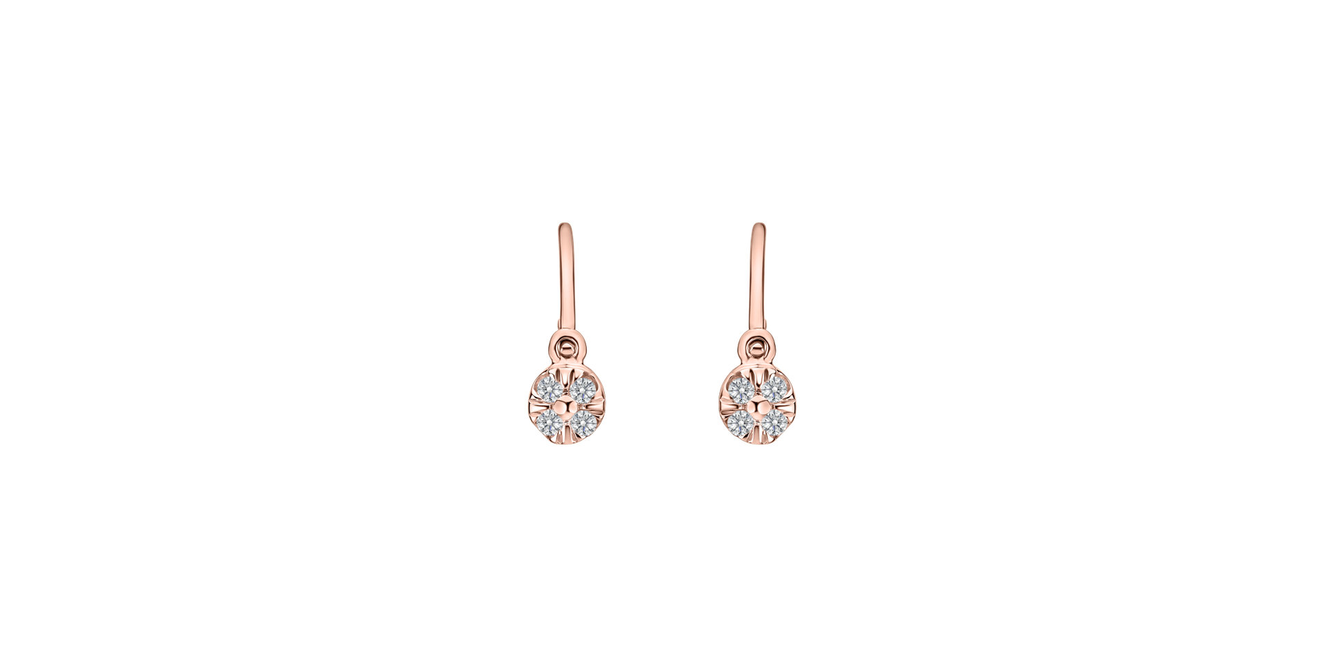 Children's diamond earrings Star Angels