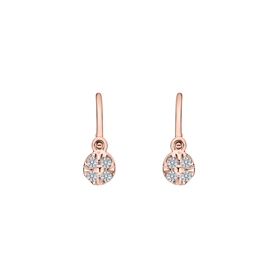 Children's diamond earrings Star Angels