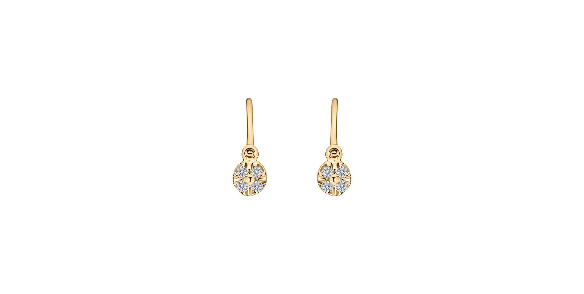 Children's diamond earrings Star Angels