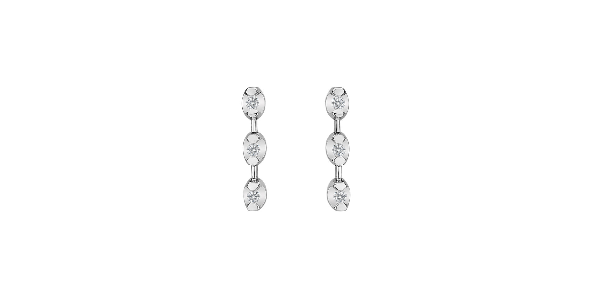 Diamond earrings Hanging Marbles