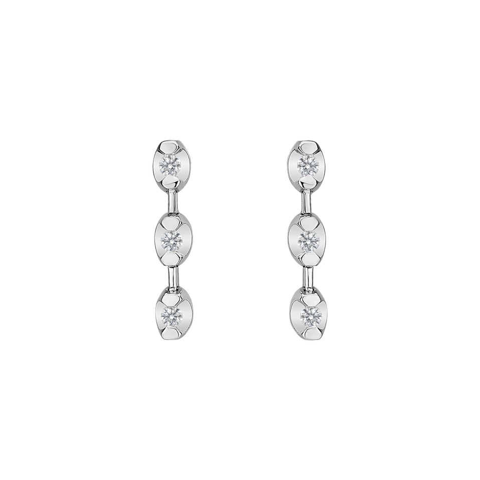Diamond earrings Hanging Marbles