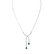 Diamond necklace with Emerald Emerald Tear2