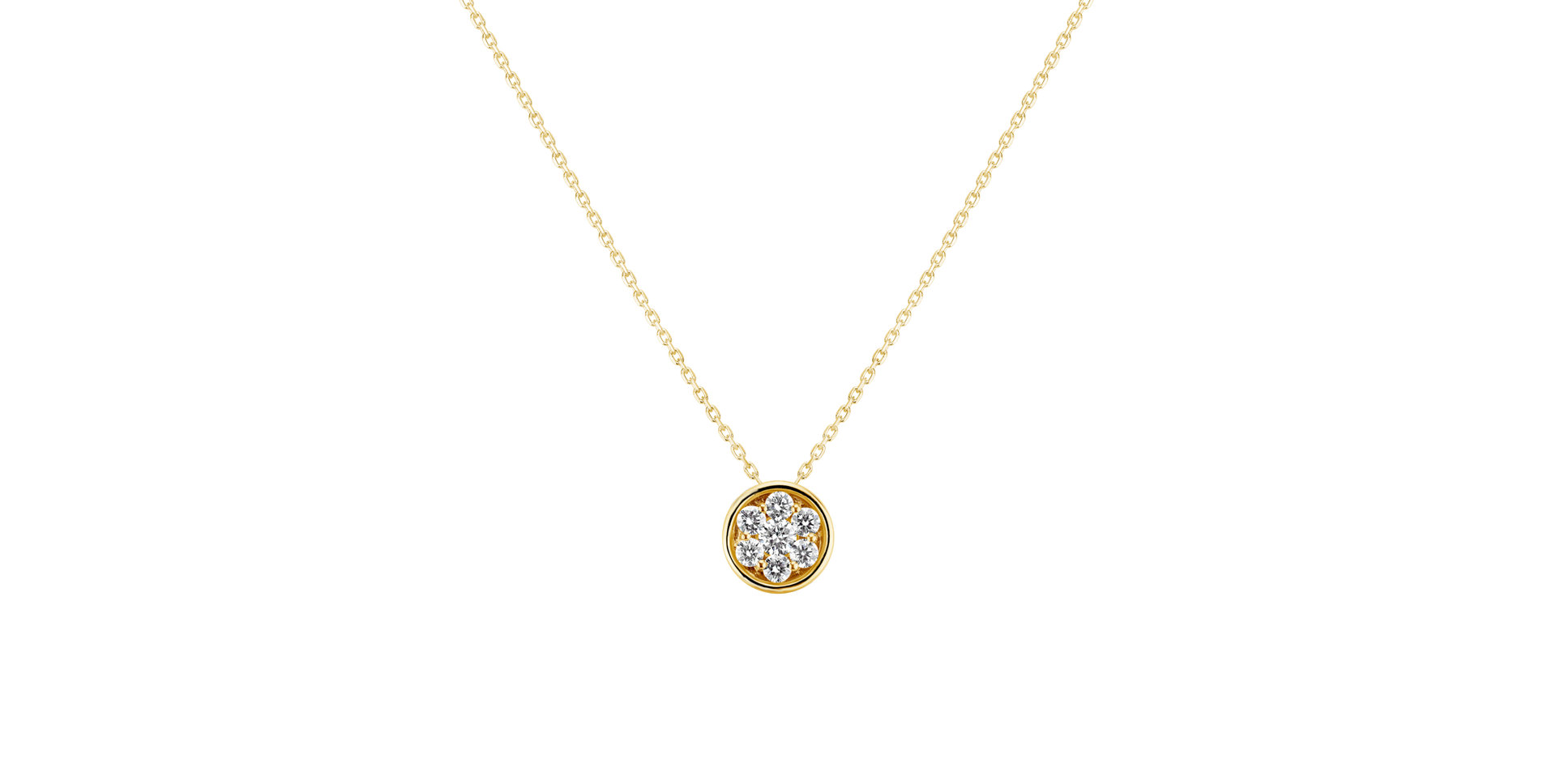 Diamond pendant Sunny Flower