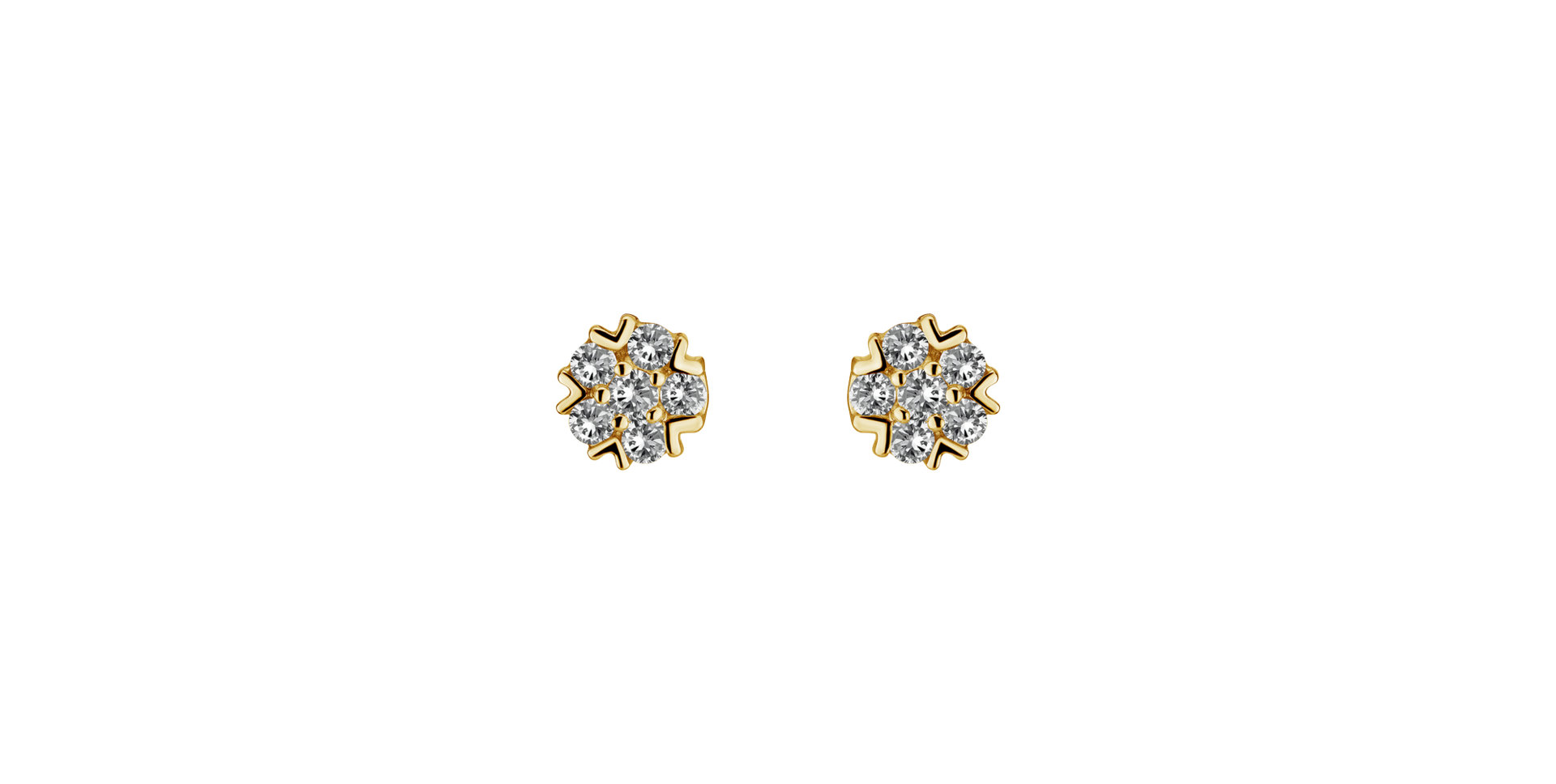 Diamond earrings Raindrops Stars