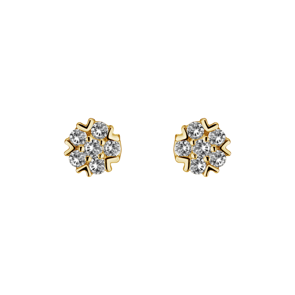 Diamond earrings Raindrops Stars