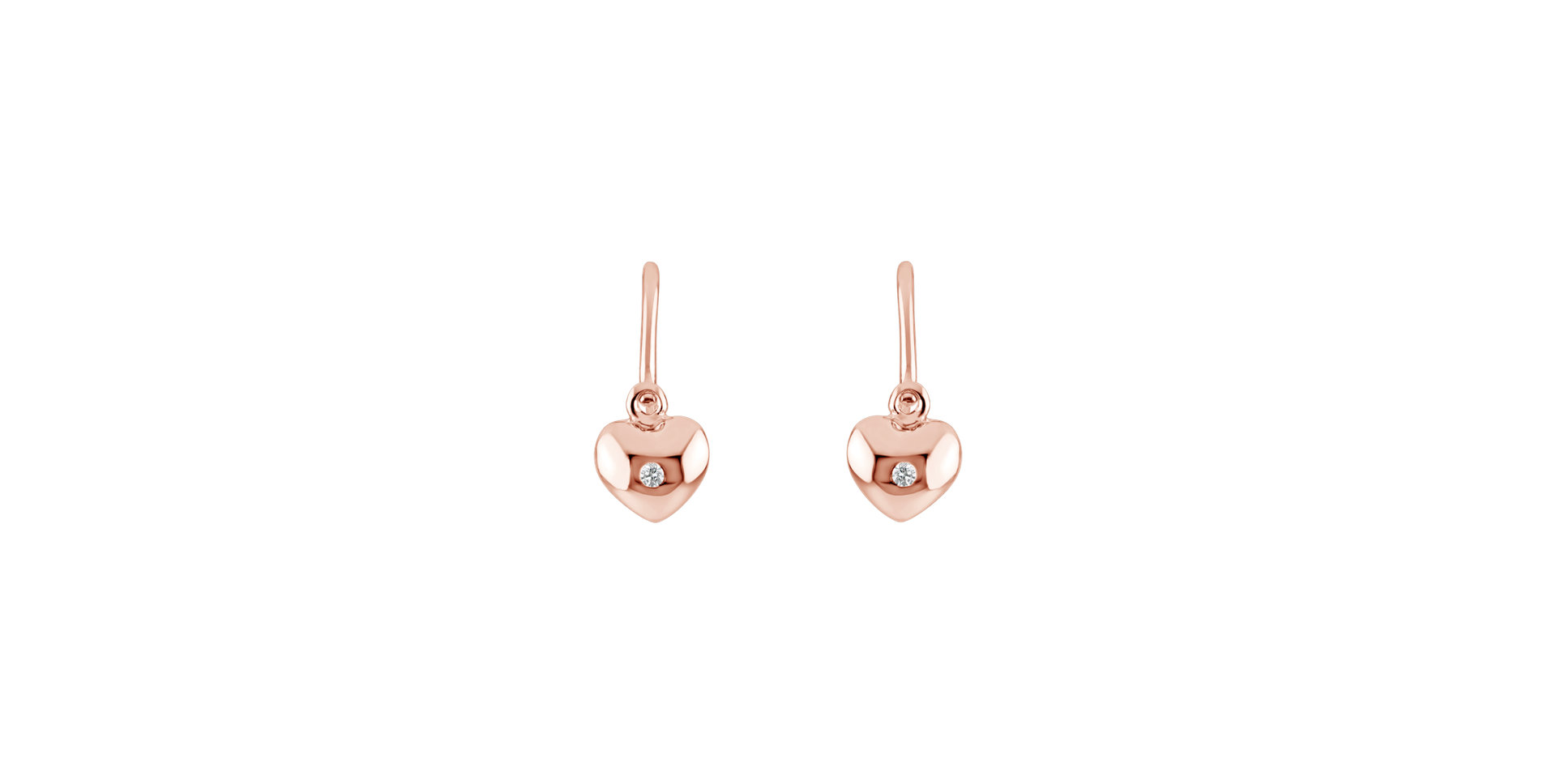 Children's diamond earrings Sweetheart